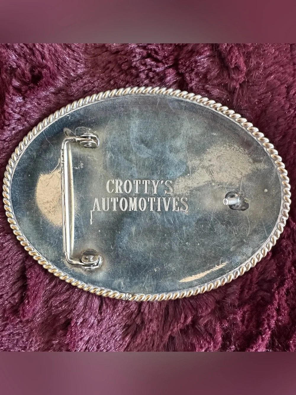 Class Champion Western F100 Nationals Lake Havasu 1990 Belt Buckle • Silver Gold